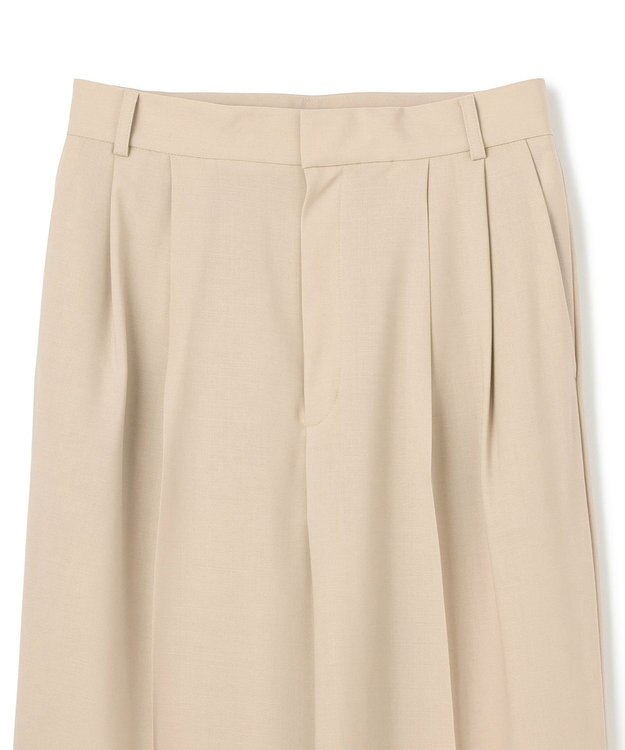 BEIGE， 【GISELe 6月号掲載】OREGANO / サマーウールタックワイドパンツ Taupe