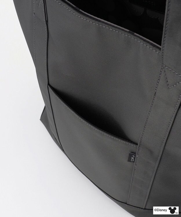 Y'SACCS 【Disney Collection】シルエットプリントトートバッグ　Lサイズ ダークグレー