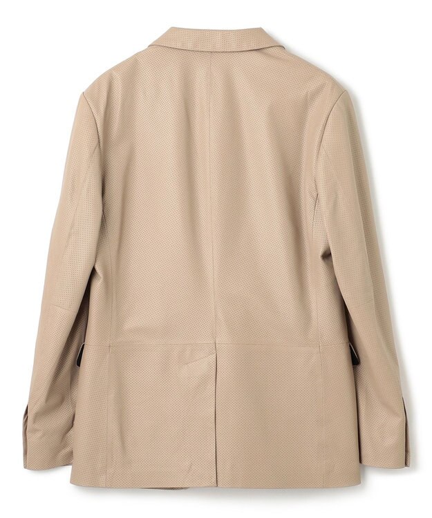 JOSEPH HOMME ライトパンチングレザー　ジャケット ベージュ系