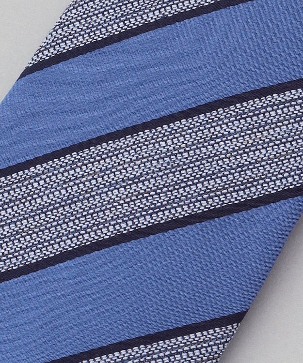 GOTAIRIKU 日本縫製/オリジナル柄【Fermo Fossati】ネクタイ_レジメンタル ブルー系1