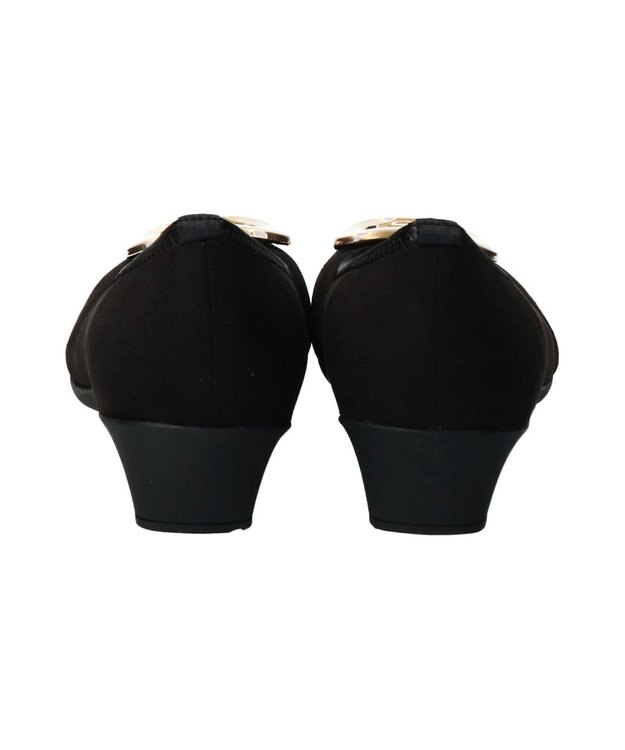 Bridget Birkin 【Bridget Birkin Walk】メタルバックルウォーキングパンプス ブラックスウェード