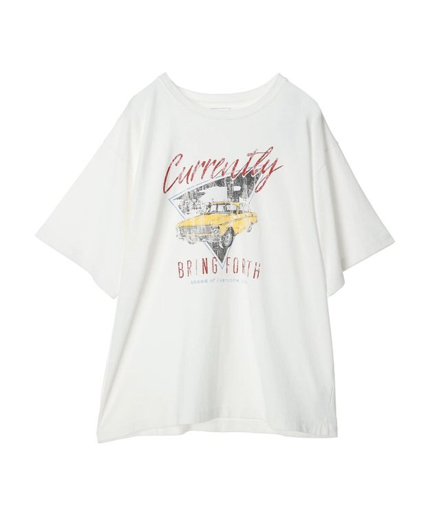 Green Parks ウ゛ィンテージカーロゴチュニック Off White