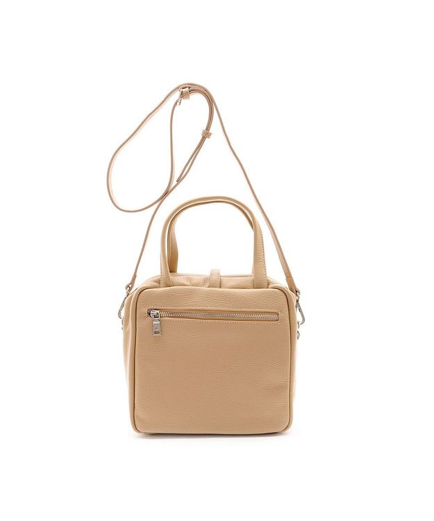MioFIRANO ボックス本革ハンドバッグ 2WAY　fiLEAT フィリート BEIGE