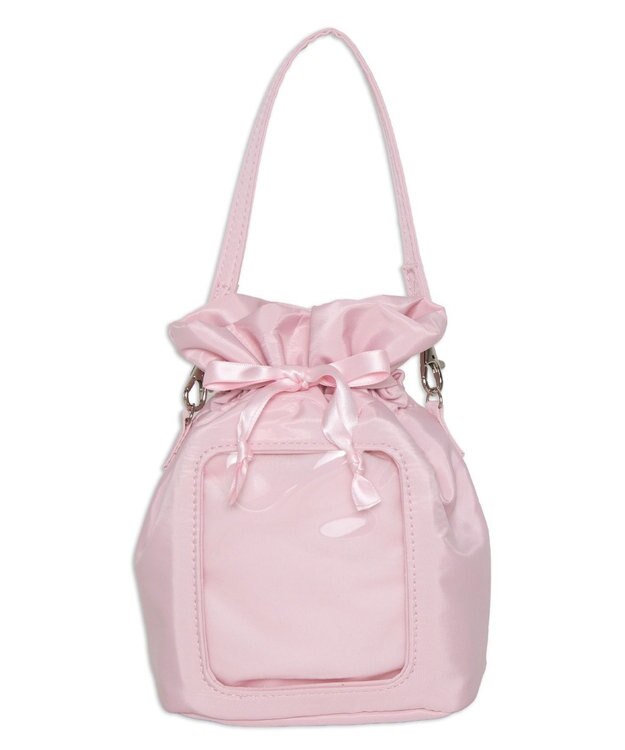 WEGO 【痛バ＆推し活グッズ】巾着ぬいポーチ ライトピンク