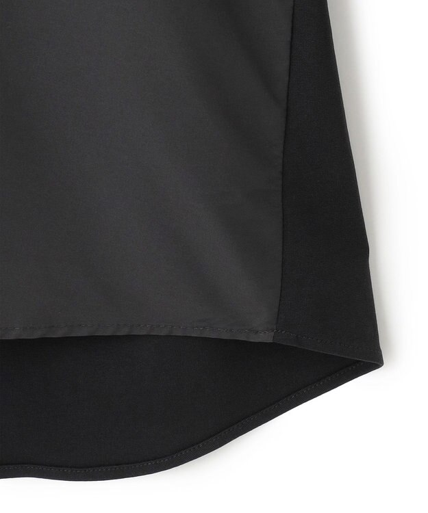 ICB L 【洗える】ハイゲージポンチ ラッフルカラープルオーバー ブラック系