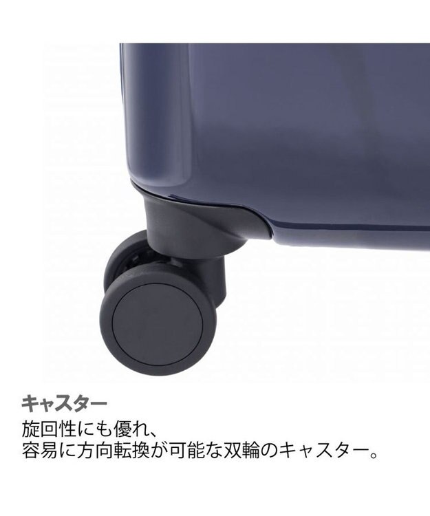 ACE BAGS & LUGGAGE ACE フォールズ スーツケー  4~5泊目安 フロントポケット・キャスターストッパー機能付き 06906 エース ネイビー
