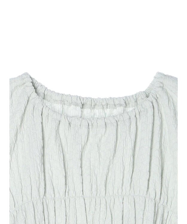 earth music&ecology ポコポコシャーリングトップス Light Green