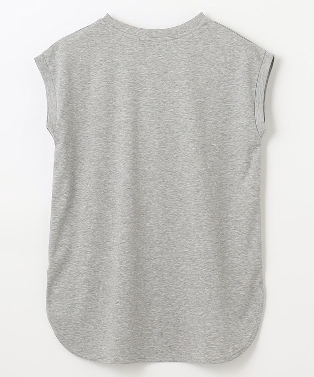 ANY 【汗ジミ防止加工】シルケットスムースノースリーブプルオーバー トップグレー