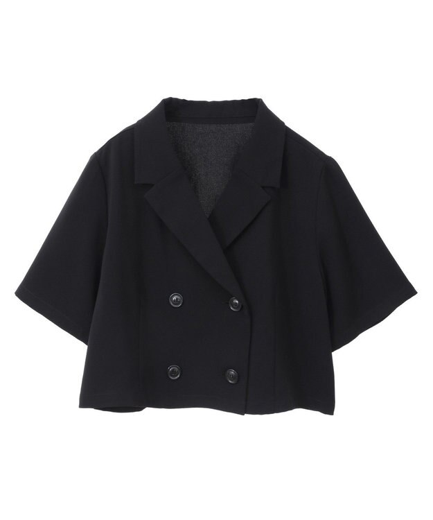 earth music&ecology ショートテーラードジャケット Black