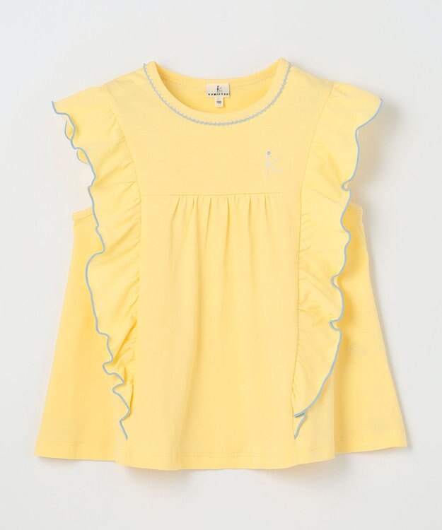 組曲 KIDS 【110-140㎝】フリフリフリル チュニック イエロー系