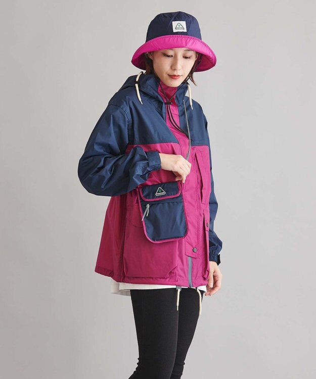 MOONBAT 【レイングッズ】フルトン (FULTON) ナイロンリップ マウンテンパーカー ローズピンク