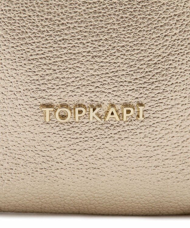 TOPKAPI 【TOPKAPI】シュリンクレザー パール チェーン ショルダー バッグ / スマホショルダー ゴールド