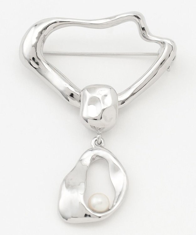 ICB 【CLASSY.1月号掲載】ウェーブブローチ シルバー系