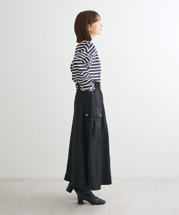 Green Parks ・ＳＵＧＡＲ　ＳＰＯＯＮ　ミリタリーフレアスカート Black