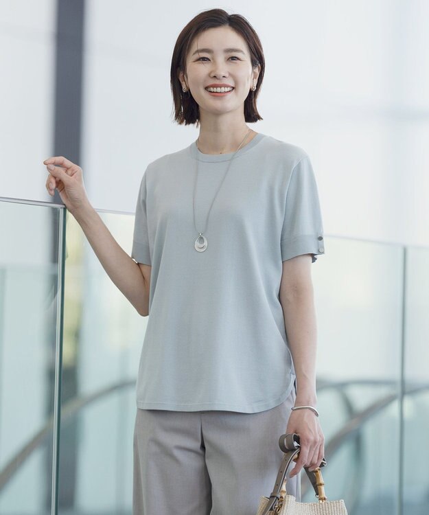 J.PRESS LADIES シェルネックレス オフ系