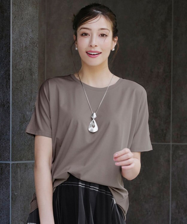 Tiaclasse 【洗える】脇タックポンチプルオーバー モカ