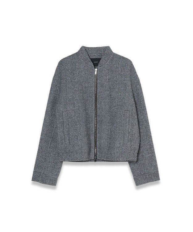 JOSEPH リニアダブルフェイスウールジャケット Ivory/Smoke