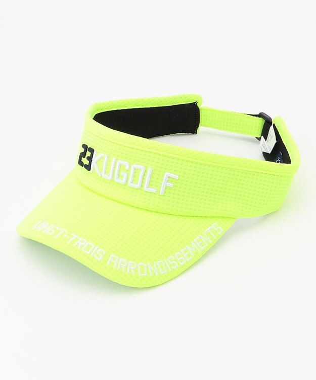 23区GOLF 【UNISEX】ポケッタブル  バイザー 黄緑系