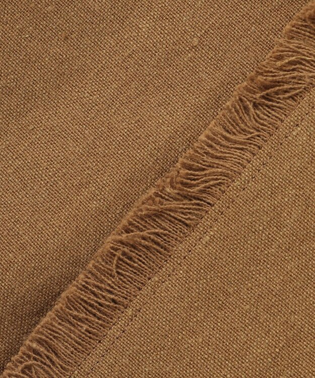 ICB コットンリネンキャンバス ジレ キャメル系