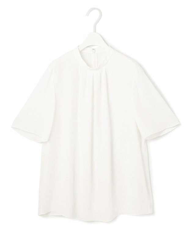 接触冷感・UVケア・速乾・洗える】BackSatinAmunzen 5分袖ハイネック