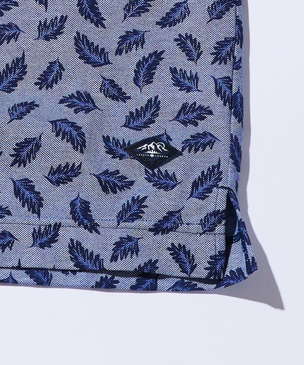 JOSEPH ABBOUD MOUNTAIN 暑さに徹底抗戦【首元に冷感ジェル】フリーズパック ポロ リーフ柄 ブルー系5