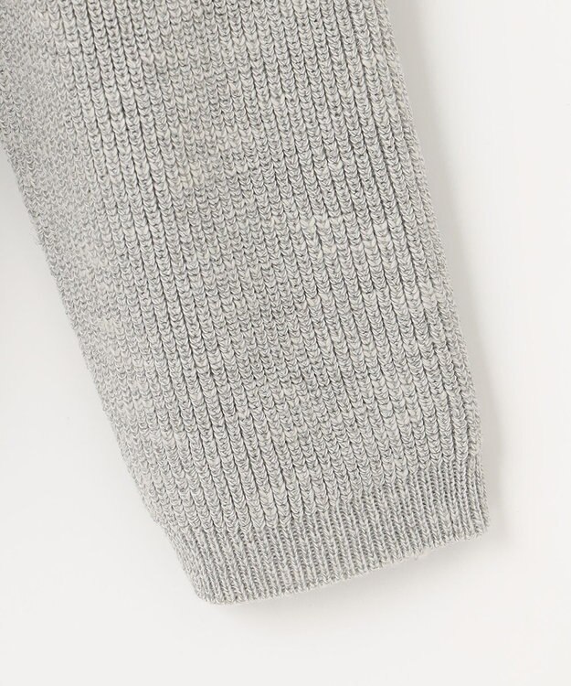 JOSEPH ABBOUD MOUNTAIN 【UNISEX】日本素材 ストレッチニットパーカー ライトグレー系