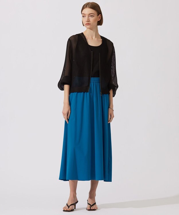 ICB 【洗える】 コットンリヨセルスムース タンクトップ ブラック系