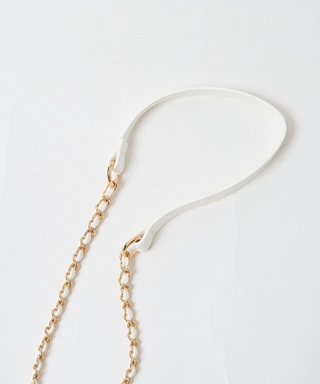 WEGO メタルパーツキルティングバニティショルダー ホワイト