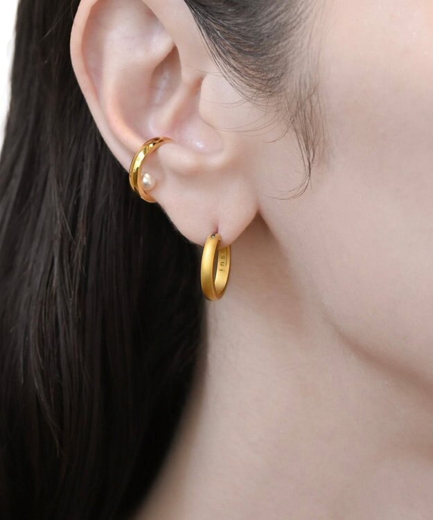 susui 【pearl doughnut】イヤカフ (YGMRR) イエローゴールド/ミラー