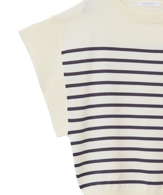 Green Parks 袖フレアフレンチスリーブニットプルオーバー Border