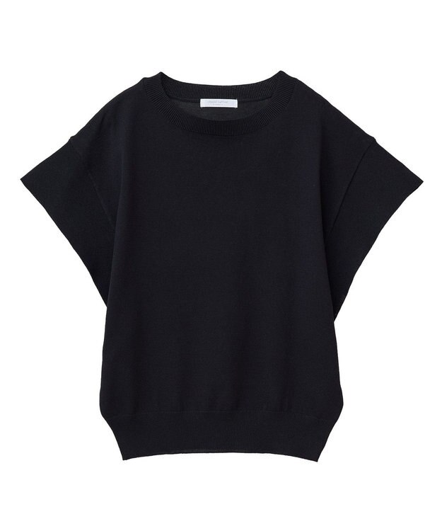 Green Parks 袖フレアフレンチスリーブニットプルオーバー Black