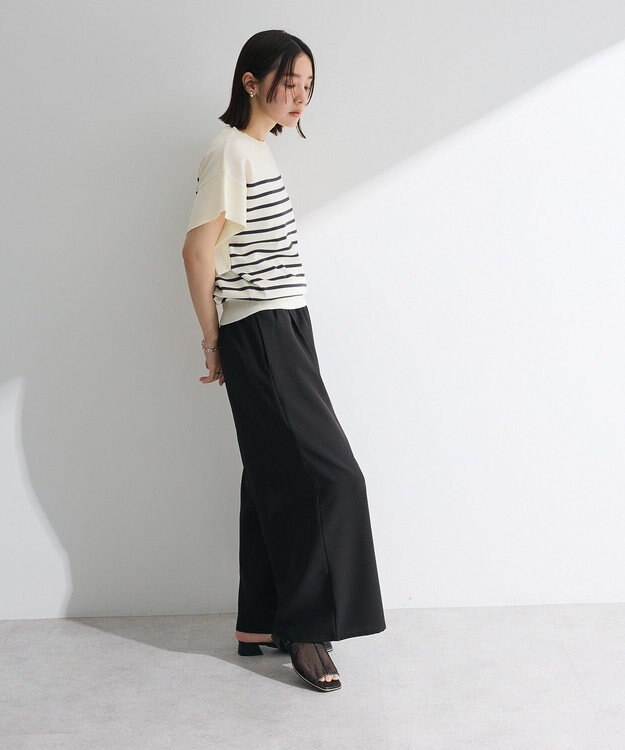 Green Parks 袖フレアフレンチスリーブニットプルオーバー Border