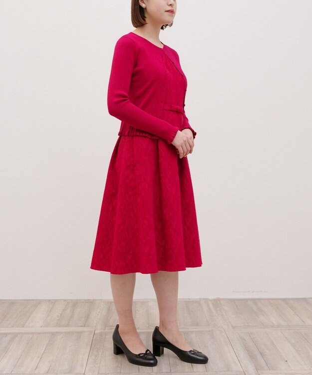 TOCCA 【洗える】RESONATE カーディガン レッド系