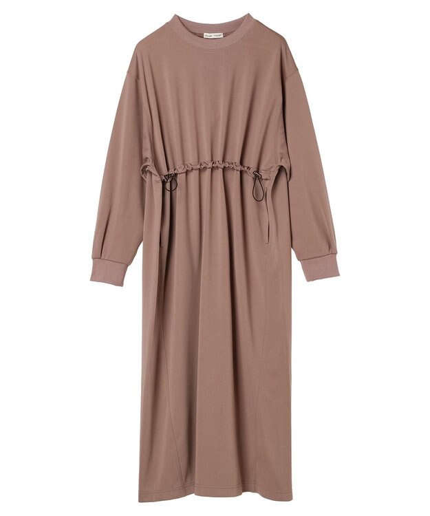 CRAFT STANDARD BOUTIQUE ポンチウエストドロストワンピース Beige