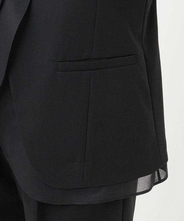 23区 L 【エステータ】コットンダブルクロス ジャケット ブラック系