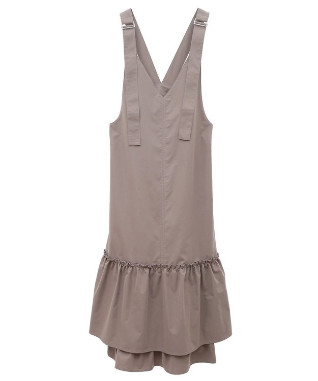 earth music&ecology ティアードフリルジャンスカ Mocha