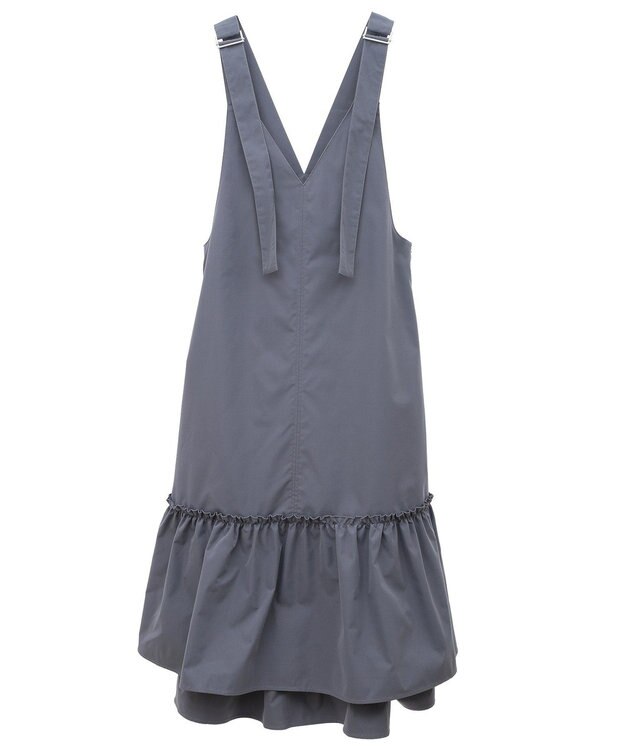 earth music&ecology ティアードフリルジャンスカ Gray