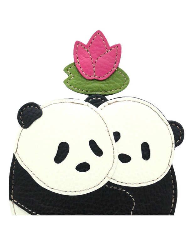 IBIZA アニマーダ　キーケース（双子パンダ） 黒