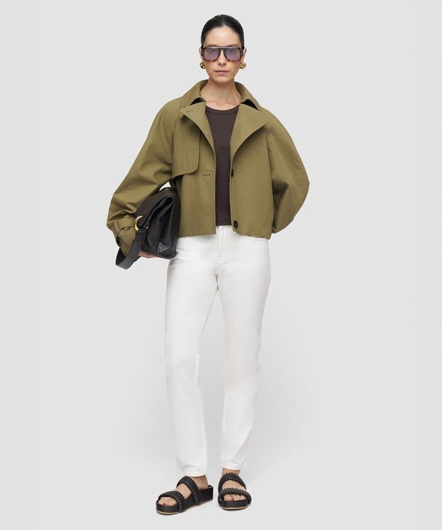 JOSEPH デニムストレッチ　トラウザーズ White