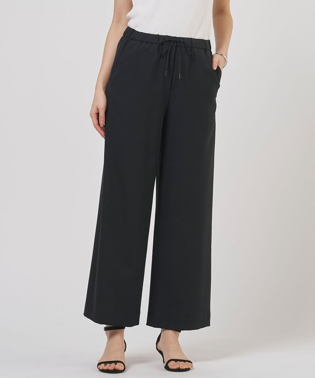 J.PRESS LADIES RELAXION トロ ワイド イージー パンツ ブラック系