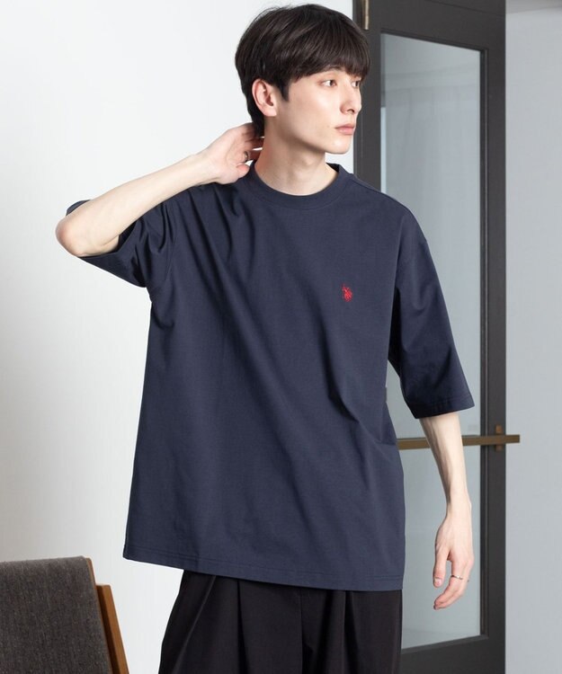 WEGO U.S. POLO ASSN.別注 接触冷感T（SS） ネイビー