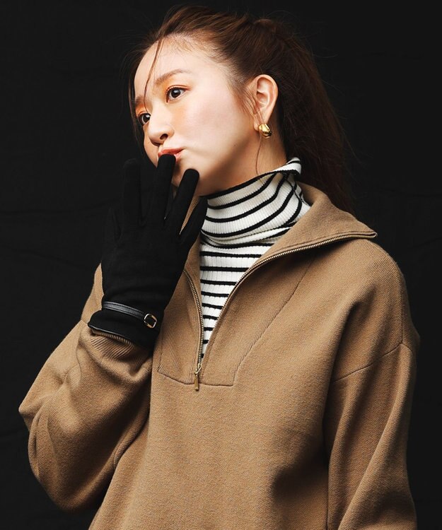 ANY SIS 【スマートフォン対応】バックルベルト グローブ ブラック