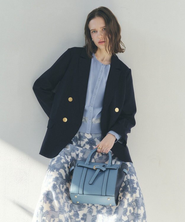 YECCA VECCA シアーMIXカーディガン Off White