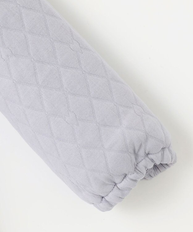 組曲 KIDS 【90-100㎝】ハートキルトジャガード アウター サックスブルー系