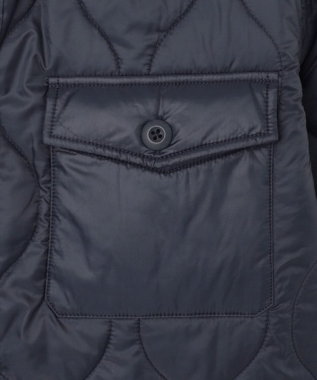 J.PRESS YORK STREET 【UNISEX】キルティング シャツジャケット ネイビー系