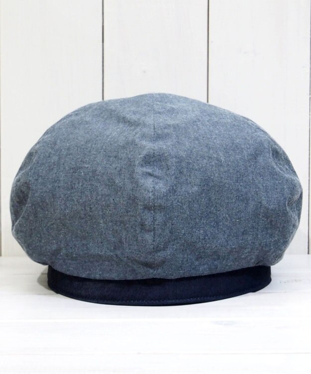 石田製帽 備後デニム ベレー ブルー