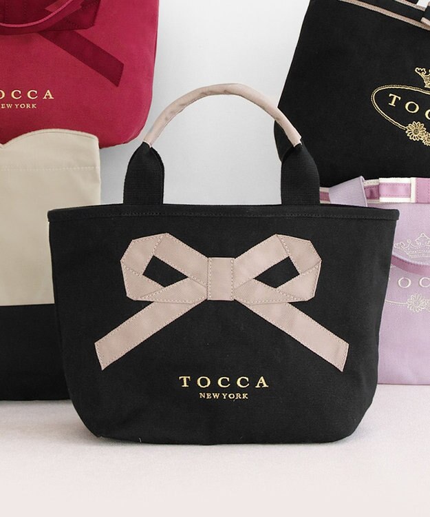 TOCCA 【選べる2種類のデザイン！】MEMORIES OF TOCCA CANVAS TOTE トートバッグ ブラック系5