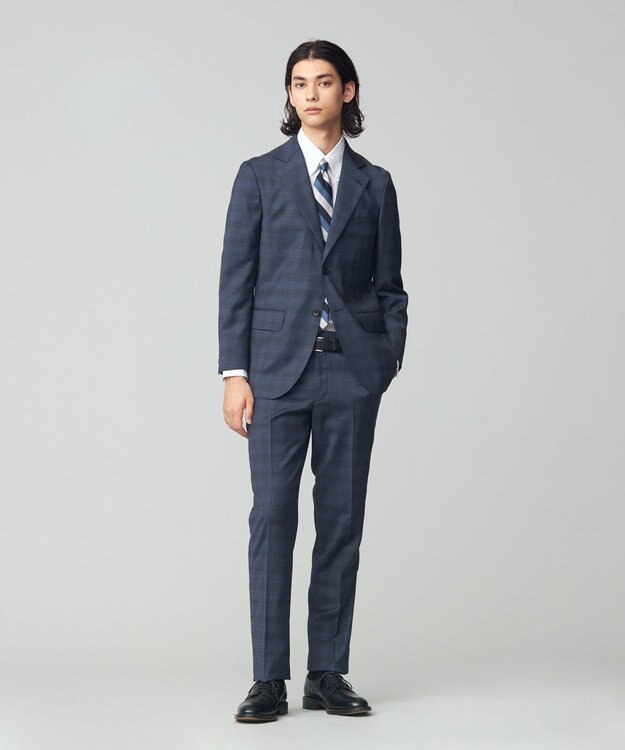 J.PRESS MEN 【J.PRESS MOVING】Albino Torello Viera グレナカートチェック ジャケット ダルブルー系3