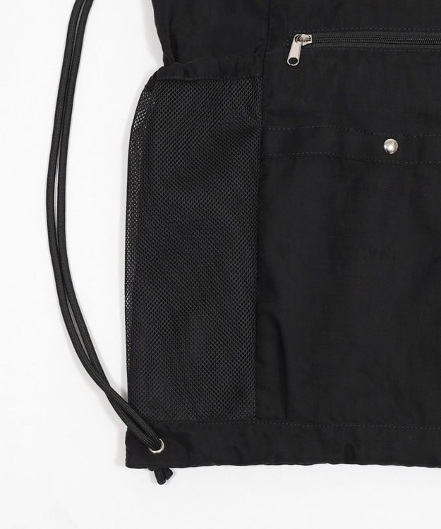 WEGO サイドメッシュポケットナップサック ブラック