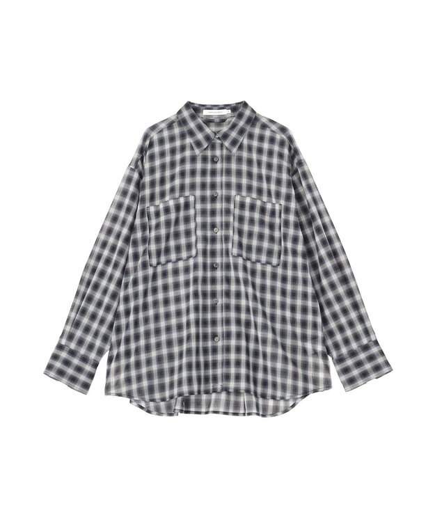 AMERICAN HOLIC シアーチェックシャツ Black